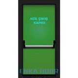Enka Door Acil Çıkış Kapısı - Yangın Kapısı E120 Sertifikalı Yeşil
