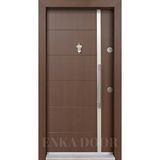 Enka Door Pvc Çelik Kapı Model Five Kahverengi