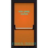 Enka Door Yangın Kapısı Acil Çıkış Kapısı E120 Sertifikalı Turuncu