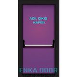 Enka Door Yangın Kapısı Acil Çıkış Kapısı Sertifikalı Mor