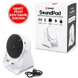 Enkado EKD-S11 Soundpad İndiksiyon Ses Yükseltici Bluetooth Hoparlör 2000MAH 5W 5IN1 Beyaz Speaker