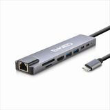 Enkado Ekd-Tp42 Type-C To To Hdmı 2Pd 2 Usb 2.0 Hdmı 4K + Sd/Tf Ethernet 100Mbs Multi· Hub(1923)