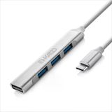 Enkado Ekd-Tp50, To 3Xusb 2.0, 1Xusb 3.0, Metal, Usb Hub