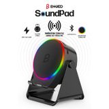 Enkado S10 5W Bluetooth + Temasla Ses Yükselten İndüksiyon Hoparlör 2000 Mah RGB Işıklı Standlı 5in Speaker