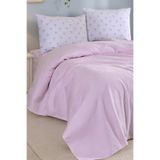 Enlora Home Color Pike Takımı Çift Kişilik Fiyonk Pembe