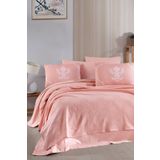 Enlora Home Color Pike Takımı Çift Kişilik Pure Pudra