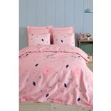 Enlora Home Desenli Pike Örtü Çift Kişilik FlowerOfLove Pudra (Pike)
