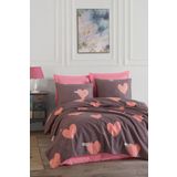 Enlora Home Desenli Pike Örtü Çift Kişilik Jana Pembe (Pike)