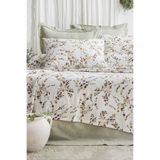 Enlora Home Desenli Pike Seti Çift Kişilik Bahar Beyaz (Pike+Yastık Kılıfı)
