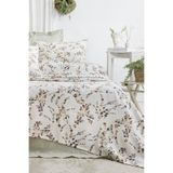 Enlora Home Desenli Pike Seti Tek Kişilik Bahar Beyaz (Pike+Yastık Kılıfı)