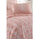 Enlora Home Desenli Pike Seti Tek Kişilik Pure Pudra (Pike+Yastık Kılıfı)