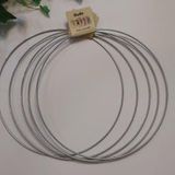 Enludo Metal Makrome Çember 35 Cm 5li Set Galvanizli Kasnak Halka Düş Kapanı ENDSETCEM35