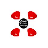 Enma Life 4Lü Kırmızı Chef Baskılı Ayarlanabilir Aşçı Şapkası