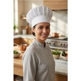 Enma Life Ayarlanabilir Beyaz Aşçı Şapkası