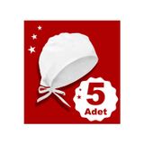 Enma Life Baskısız Beyaz Bone, 5 Li Set Bone | Özel Tasarım Aşcı Ve Doktor Bonesi | Bandana