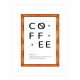 Enma Life Çay Kahve Köşesi Duvar Dekoru Coffee Noun Magical Beyaz Zeminli Ahşap Çerçeveli Tablo