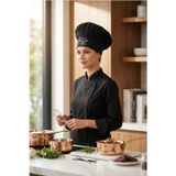 Enma Life Mrs Chef Baskılı Ayarlanabilir Cırtlı Siyah Aşçı Şapkası