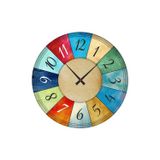 Enma Life Ofis Ev Duvar Saati / Retro Vintage Temalı Duvar Saati / Dekoratif Otantik Duvar Saati / 48 Cm