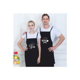 Enma Life Siyah Chef Baskılı Duck Kumaş Masterchef Mutfak Önlüğü-Şef Baskılı Önlük