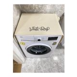 enmalife Krem Laundry Çamaşır Makina Örtüsü, Makina Üstü Örtü