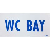 Ennalbur Dek FL 1783 Wc Bay Uyarı Levhası 12,5 x 25 cm