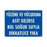 Ennalbur Dikkat Zehirli Madde Uyarı Levhası 25 x 35 cm KOD:795