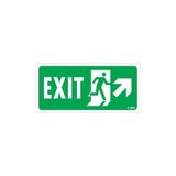 Ennalbur Exit Sağ Yukarı Uyarı Levhası 17,5X25 KOD:959
