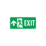 Ennalbur Exit Yukarı Sol Ok Işaretli Uyarı Levhası 17,5X25 KOD:956