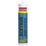 Ennalbur Soudal Acryrub Silikonize Mastik 310 ml Siyah Akrilik Silikon