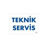 Ennalbur Teknik Servis Uyarı Levhası 17,5X25 KOD:1756