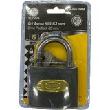Ennalbur Tudor 63 mm Kısa Gri Asma Kilit