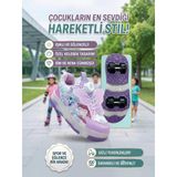 Enoch Çocuk Kaykaylı Patenli Dört Tekerlekli Otomatik Bağcıklı Işıklı Ortopedik Spor Ayakkabı