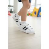 Enoch Çocuk Klasik Üç Bant Cırt Cırtlı Retro Günlük Sneaker Spor Ayakkabı
