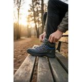 Enoch Erkek Antrasit Mavi Su Geçirmez Outdoor Trekking Ve Doğa Yürüyüş Botu
