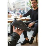 Enoch Erkek Arma Nakışlı Düz Taban Sade Günlük Casual Spor Ayakkabı Sneaker - Siyah