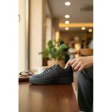 Enoch Erkek Düz Taban Airforce Model Günlük Bağcıklı Sneaker Spor Ayakkabı Ofis Okul