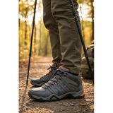 Enoch Erkek Füme Turuncu Su Geçirmez Outdoor Trekking Ve Doğa Yürüyüş Botu