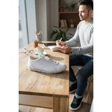 Enoch Erkek Günlük Spor Ayakkabı Ince Tabanlı Sneaker Minimalist Logolu Ofis ve Rahat Yürüyüş Modeli - Beyaz