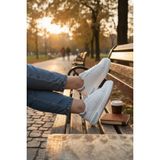 Enoch Erkek Günlük Spor Ayakkabı Kapsül Tabanlı Sneaker Yazılı ve Suya Dayanıklı Model - Beyaz
