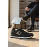 Enoch Erkek H Logolu Tırtıklı Tabanlı Retro Stil Günlük Spor Ayakkabı Sneaker