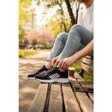 Enoch Erkek Koşu Ve Yürüyüş Ayakkabısı Sportif Çizgili Hafif Taban Sneaker Tam Kalıp