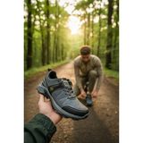 Enoch Erkek Outdoor Trekking Ayakkabısı - Kaymaz Taban Yürüyüş Botu - Füme
