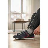 Enoch Erkek Retro Spor Ayakkabı - Günlük Koşu ve Yürüyüş Sneaker - Lacivert