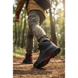 Enoch Erkek Siyah Kırmızı Waterproof Yüksek Bilekli Outdoor Trekking ve Doğa Botu - Siyah - Kırmızı