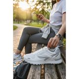 Enoch Erkek Spor Ayakkabı Dişli Tabanlı Retro Sneaker Kaymaz Taban Yürüyüş Modeli - Beyaz