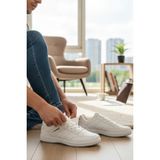 Enoch Erkek Spor Ayakkabı - Rahat Kalıp Hafif Taban Günlük Sneaker - Beyaz