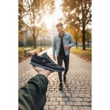 Enoch Erkek Tabanlı Retro Spor Ayakkabı Detaylı Günlük Sneaker - Siyah - Kırmızı