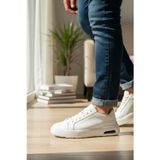 Enoch Hakiki Deri Jel Taban Destekli Bağcıklı Erkek Sneaker Ayakkabı