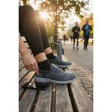 Enoch Kadın Esnek Tabanlı Günlük Spor Ayakkabı Slip-On Yürüyüş Sneaker - Füme