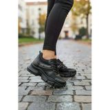 Enoch Kadın Gizli Dolgu Topuk Spor Ayakkabı Baskı Detaylı File Saya Ve Yüksek Tabanlı Sneaker